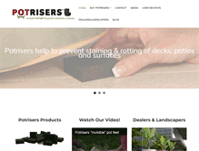 Tablet Screenshot of potrisers.com